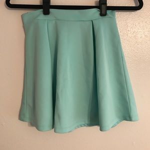 Light blue mini skirt